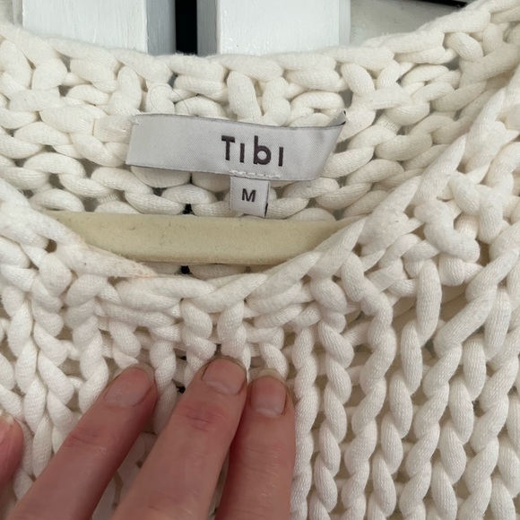 Tibi White Knit Tank Top - Picture 5 of 6